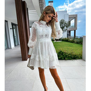 Abito elegante panno di pizzo Casual <span class=keywords><strong>abiti</strong></span> <span class=keywords><strong>estivi</strong></span> da <span class=keywords><strong>donna</strong></span> - Product Image 1