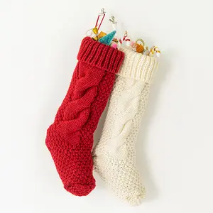 Bán Buôn Tùy Chỉnh Màu Đỏ Giáng Sinh Đồ Trang Trí Socks Stocking