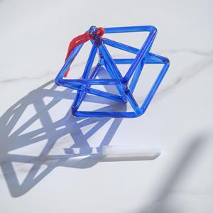 Cuenco de Cristal Merkaba Azul para Terapia de Sonido, Instrumento de Sanación con Sonido Perfecto - Product Image 3