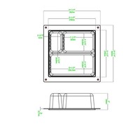 Rak Dinding Keramik OEM 14" X 14" untuk Kamar Mandi, Rak Penyimpanan Tersembunyi, Rak Dinding untuk Pusat SPA