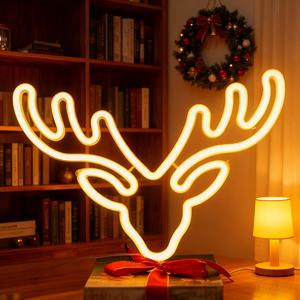 Buon natale insegna al Neon dimmerabile LED luci al Neon per il nuovo anno natale decorazione della parete del mercato del negozio di casa - Product Image 3