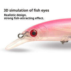 เหยื่อปลอมแบบลอยน้ำสำหรับตีไกล พร้อมเสียงกระดิ่งในตัว เหยื่อปลอมที่สมจริงสำหรับตกปลาในน้ำจืดและน้ำเค็ม เหยื่อแข็ง - Product Image 4