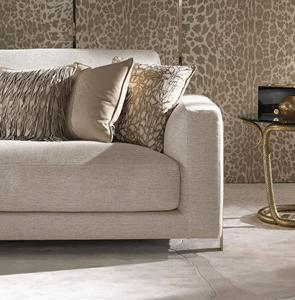 Ensemble de canapé<span class=keywords><strong>s</strong></span> sectionnels en tissu pour salon moderne et luxueux, meubles de villa, canapé de salon avec cadre en acier inoxydable - Product Image 3