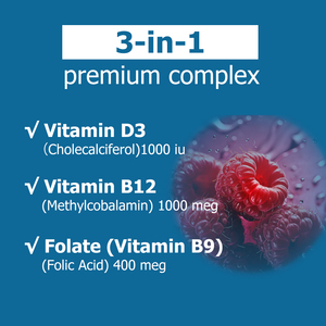 Best Selling D3 B12 Gummies with Folate Vitamin B12 Support Multivitamin Gummies Adult Women <b>Men</b> 60 Gummies Vitamin D3 B12 Gummy - Product Image 6