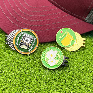 Ensemble de marqueurs de balle de golf à clipser sur casquette, magnétiques, ronds, en métal émaillé, accessoires de golf pour casquette de baseball, style sportif adulte - Product Image 4