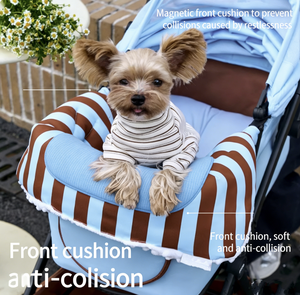 JXB Nuevo Cochecito de Viaje Plegable para Perros, Aprobado por Aerolíneas, Todoterreno, para Mascotas Pequeñas de hasta 33 Libras - Product Image 3