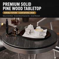 Ensemble table et chaises en fer forgé de style industriel, mobilier commercial personnalisable pour les salons de thé et les bars