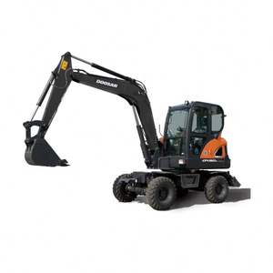 Excavadora de Ruedas DOOSAN Dx60 de 6 Toneladas de Alta Calidad, Usada, a Precio Económico, con Motor Yanmar y Alta Potencia de Excavación - Product Image 1