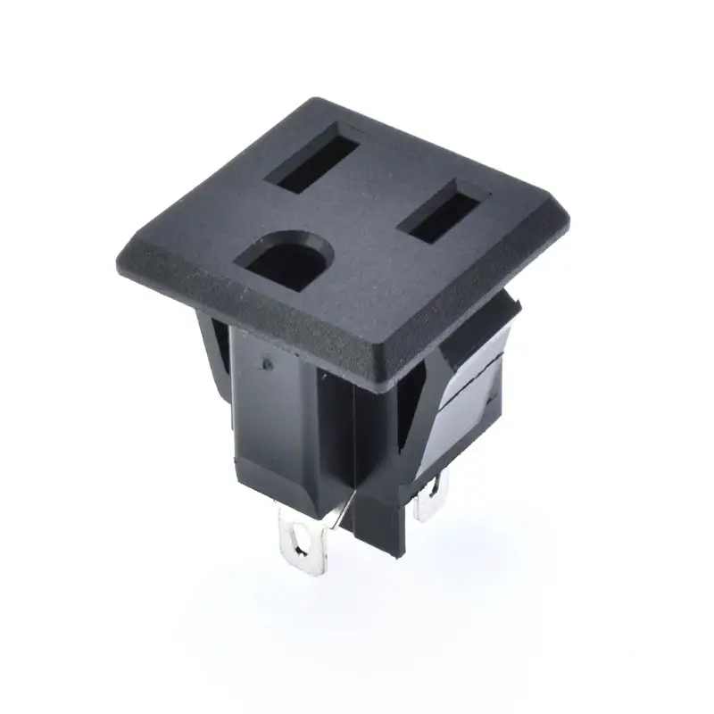 Snap in power socket philippines type socket type B 3 pins American electrical power outlet 15A 125V