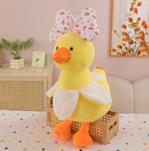 Série de Peluches Animaux Mignons de Dessin Animé, Coussin Doux et Moelleux à Câliner Ours Canard Crocodile Chien Jouet Cadeau pour Enfants Adultes Décoration Maison - Product Image 5