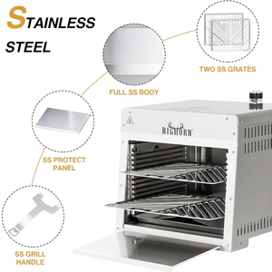 Gril à gaz infrarouge moderne en acier inoxydable 1500 degrés pour <span class=keywords><strong>steak</strong></span> de bœuf, avec dispositif de sécurité anti-oxygène, portable pour le camping - Product Image 5