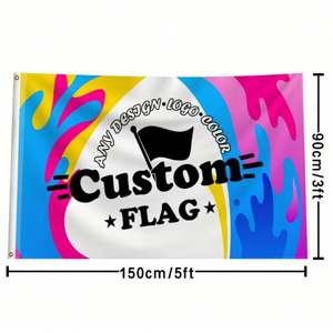 Bandera personalizada de fábrica de 3*5 pies para logotipo personalizado bandera Aany tamaño - Product Image 1