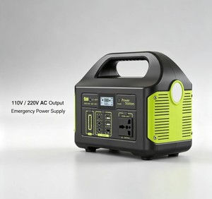 Centrale Électrique Portable 500W avec Batterie LiFePO4, Générateur Solaire à Onde Sinusoïdale Pure et Lampe Torche pour la Maison et les Urgences Extérieures - Product Image 1