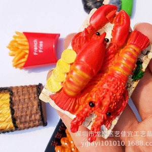 Cestas <span class=keywords><strong>de</strong></span> pan <span class=keywords><strong>de</strong></span> comercio exterior Yijia, huevos, papas fritas, palitos <span class=keywords><strong>de</strong></span> masa prefritos, langostas, tomates <span class=keywords><strong>de</strong></span> <span class=keywords><strong>desayuno</strong></span>, imanes <span class=keywords><strong>de</strong></span> nevera, Crea - Product Image 3
