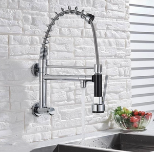Robinet de cuisine <span class=keywords><strong>gourmet</strong></span> mural chromé, eau froide, flexible, durable, argenté, avec logo personnalisé - Product Image 4