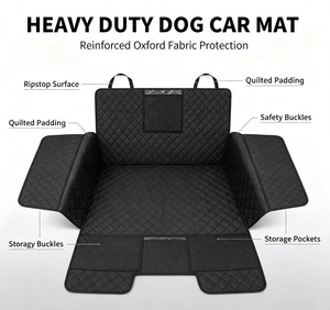 Multifunktionale Auto-Haustiermatte aus dickem Oxford-Gewebe, wasserdichter Hunde-Kofferraumschutz mit Aufbewahrungstasche, Anti-Haar-, Schmutz- und Kratzschutz - Product Image 1