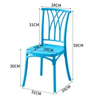 Chaise d'enfant empilable moderne en plastique PP, avec conception de sécurité, pour la maternelle et la salle à manger – Vente en gros usine OEM/ODM