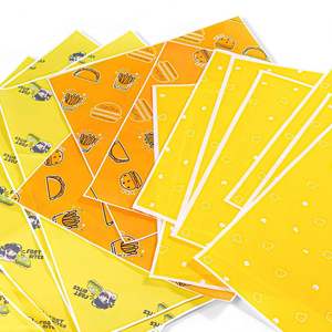 ZJPACK Wholesale Customized Printed Logo Food Safe Grade <b>Burger</b> <b>Paper</b> Greaseproof <b>Wrapping</b> Wax Coated Packaging <b>Paper</b> - Product Image 5