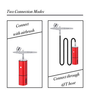 Mini ensemble de compresseur d'<span class=keywords><strong>aérographe</strong></span> Rechargeable de Type C modèles professionnels d'art minéral conception de <span class=keywords><strong>Graffiti</strong></span> de bricolage de maison - Product Image 3