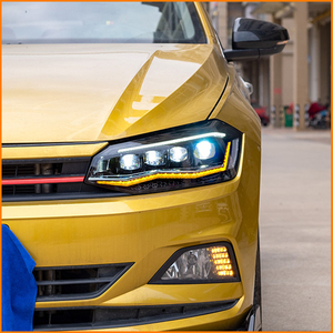 ไฟหน้ารถยนต์สำหรับ <span class=keywords><strong>Volkswagen</strong></span> VW <span class=keywords><strong>Polo</strong></span> 2019-2023 ชุดไฟหน้า LED อัตโนมัติ อัพเกรดคริสตัลไบโฟคอล 4 เลนส์ พร้อมอุปกรณ์เสริม - Product Image 4