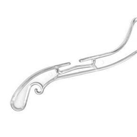 Cintre transparent flexible de 17 pouces en PP-PS-ABS pour robe de mariée, antidérapant, multifonction, robuste, pour armoire, sac transparent cristallin