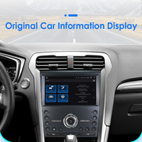 CARUPEZ Autoradio Android 9 pouces avec GPS et caméra de recul pour Ford Fusion version américaine 2ème génération 2013-2019, Plug & Play, DSP, Garantie 1 an