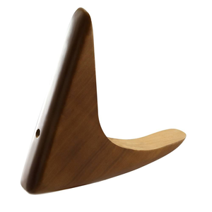 Pieds de meubles en bois massif de couleur brun foncé, en forme de corne courbée, <span class=keywords><strong>hauteur</strong></span> 430 mm, type L, pieds de canapé en bois pour chaise de style mid-century modern - Product Image 3