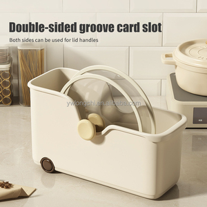 2024 nóng bán nhựa bánh xe nhà bếp ngăn kéo tổ chức khối lượng lớn kéo phong cách Tủ lưu trữ Box với con lăn - Product Image 3