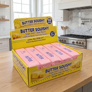 Jouet à presser en forme de fromage simulé pour soulager le stress, cube de fromage créatif à rebond lent, jouet à presser en forme de fromage super grand format - Product Image 5