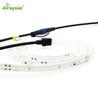 Bande lumineuse LED flexible haute tension étanche IP67, 2835 LED, 110V 220V 230V AC, sans pilote, pour l'exploitation minière et les tunnels