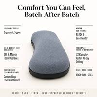 Grand repose-poignet en gel antidérapant, support ergonomique pour clavier et souris, tapis de bureau minimaliste pour le confort à domicile ou au bureau (WFH)
