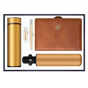 Benutzer definiertes Logo Business Promotion Geschenk Sets-A5 Journal USB-Stick Stift Leder Notebook Bürobedarf Briefpapier personal isiert - Product Image 5