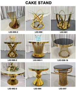 Table ronde en verre transparent et acier inoxydable miroir LEDA pour événements, réceptions, hôtels et mariages - Product Image 5