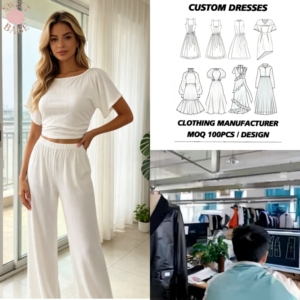Ensemble assorti 2 pièces pour femme : haut plissé décontracté et pantalon droit – Tenue décontractée pour le bureau et le quotidien - Product Image 1