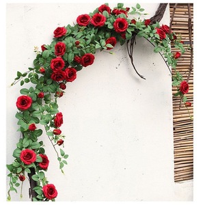 Artificial Rose Vines Silk Flower Garland For <b>Wedding</b> <b>Arch</b> Wall Decoration Japanese Vintage Style - Product Image 5