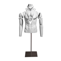 Mannequin torse masculin invisible professionnel GH17 pour la photographie de vêtements e-commerce 3D