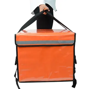 Nouveau sac à dos isotherme imperméable personnalisé pour la livraison de nourriture en toile imperméable PVC vente en gros avec impression personnalisée pour le déjeuner