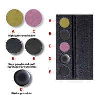 Palette de fards à paupières étoilés 5 couleurs, maquillage mat, scintillant, waterproof, effet smoky