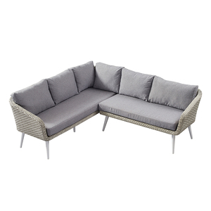 Modern Minimalist L-Shape Corner Sofa Set Hand Woven <strong>Rattan</strong> Wicker Factory Direct for Hotel Garden Outdoor <strong>Furniture</strong> for Park - Product Image 2