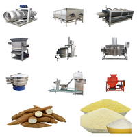 DZJX Automatische Fruit-, Groente- en Garri-verwerkingsmachine Hoge Efficiëntie Grote Capaciteit Productielijn 500kg/u-10t/u