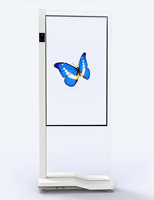Écran LCD transparent Android Rk3568 haute luminosité 43 pouces, lecteur multimédia, étanche IP65, 1920x1080, affichage publicitaire intégré