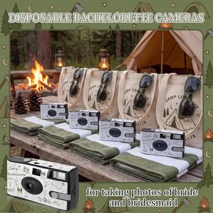 Konohan 4 <strong>Pack</strong> <strong>Disposable</strong> Single Use Film <strong>Camera</strong> with Built-In Flash for Bachelorette Party Favors Weddings &amp; Travel - Product Image 5