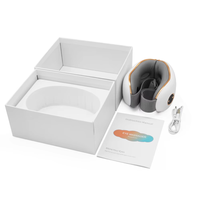 Mini masque oculaire électrique rechargeable portable, appareil de massage des yeux avec chauffage intelligent 3D et musique