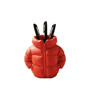 Portalápices con Forma de Chaqueta Acolchada Impresa en 3D, Organizador de Escritorio Redondo de Plástico, Caja de Almacenamiento Divertida y Creativa, Accesorio de Oficina - Product Image 2