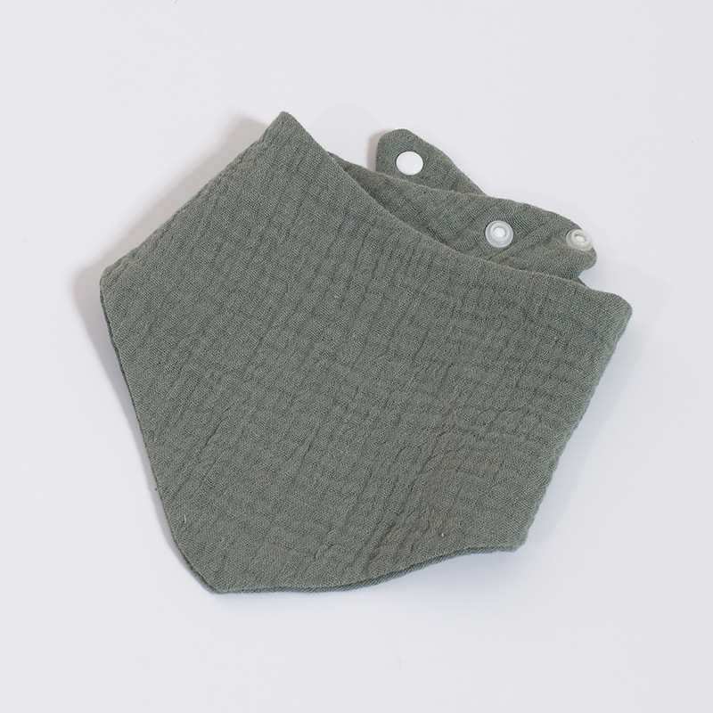 Serviette triangle uni vert haricot clair
