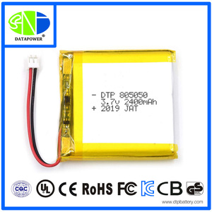OEM tùy chỉnh Pin <span class=keywords><strong>Lithium</strong></span> Ion <span class=keywords><strong>Polymer</strong></span> Pin <span class=keywords><strong>Lithium</strong></span> Li-ion pin 805050 <span class=keywords><strong>2400mAh</strong></span> <span class=keywords><strong>3.7V</strong></span> cho các thiết bị điện công cụ điện - Product Image 6