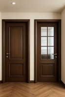 Puerta Interior Compuesta de Estilo Moderno de Mediados de Siglo con Aislamiento Acústico, Puerta de Dormitorio Arqueada de Estilo Retro Francés para Garaje, Hotel, Sala de Estar