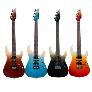 Arce flameado de alta calidad, guitarra eléctrica colorida, <span class=keywords><strong>guitarras</strong></span> eléctricas - Product Image 1