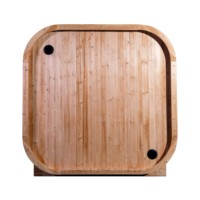 Sauna domestique de taille moyenne en stock, petit sauna à vapeur humide en bois massif pour 4 personnes, facile à installer pour sauna extérieur
