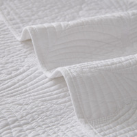 Ensemble de literie minimaliste, taie d'oreiller respirante et douce pour la peau, motif linéaire uni, ensemble de couvre-lit 100% coton pour la maison